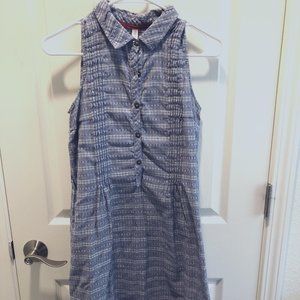 Xhilaration Sleeveless Shirt Dress, S